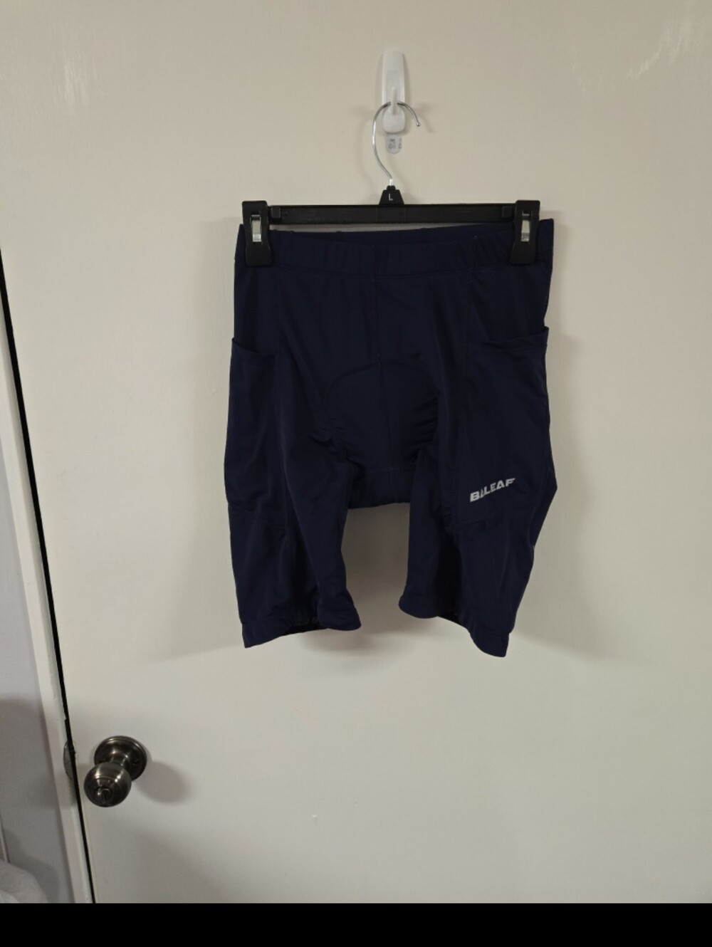 BALEAF Padded Bike Shorts for Men Cycling Shorts Padding Pockets Navy Blue sz M